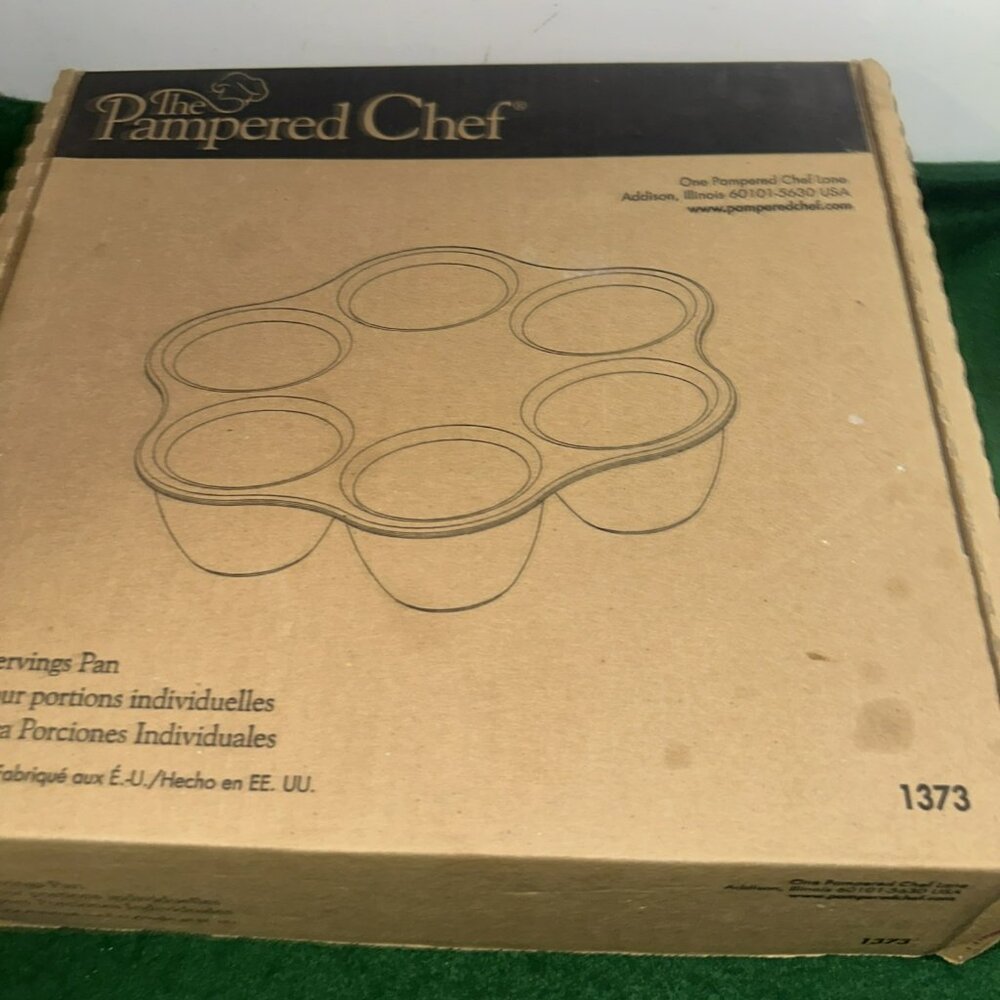 Pampered Chef Single Serving Pan #1373 Stoneware 1 Cup Deep Well  USA